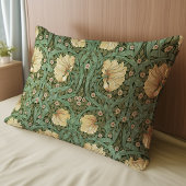 Delikate Pimpernel Green & Cream Pattern Morris Kissenbezug