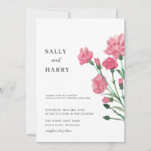 Delikate Pink-Blume Hochzeit