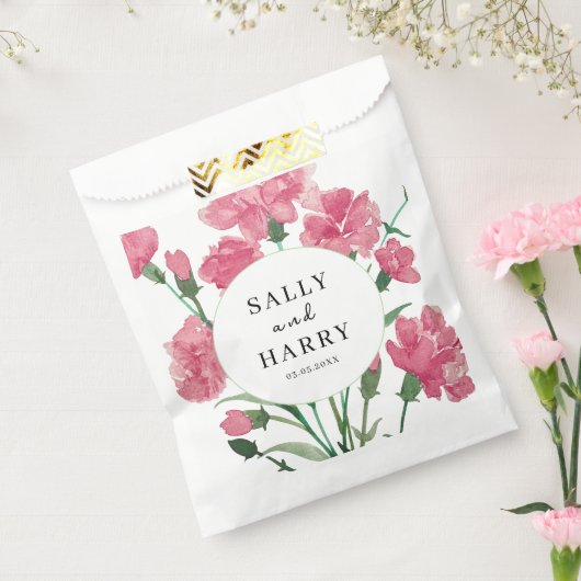 Delikate Pink-Blume Hochzeit Geschenktütchen (Versiegelt)