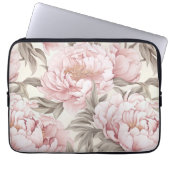 Delikate Pink Peony Electronics Bag Laptopschutzhülle (Vorderseite)