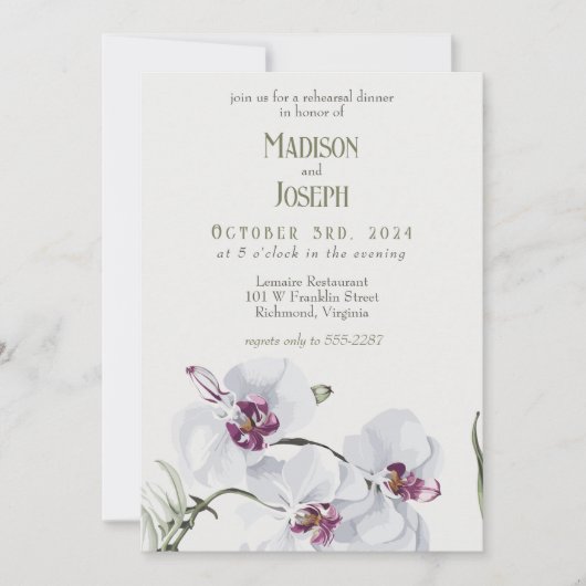 Delikate Probe Einladung (Vorderseite)