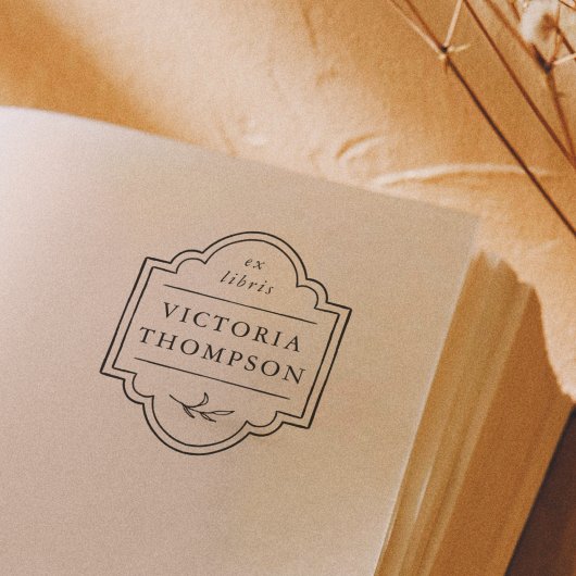 Delikate Rahmen Elegante Ex Libris Buchzeichen Boo Permastempel