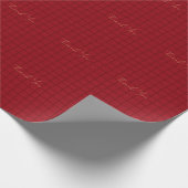 Delikate Red Checkered Geschenkpapier (Ecke)
