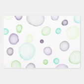 Delikate Regenbogenfarben, weiche Papierblätter Geschenkpapier Set (Vorderseite 3)