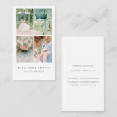 Delikate Romantische Vier-Foto-Fotografie Visitenkarte (Vorne/Hinten)