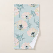 Delikate rosa Anemone. Badhandtuch Set (Handtuch)