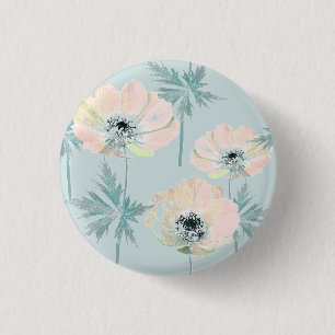 Delikate rosa Anemone. Button