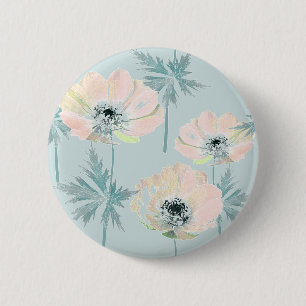 Delikate rosa Anemone. Button