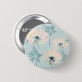 Delikate rosa Anemone. Button (Vorne & Hinten)
