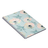 Delikate rosa Anemone. Notizblock (Rechte Seite)