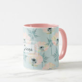 Delikate rosa Anemone . Tasse (VorderseiteRechts)