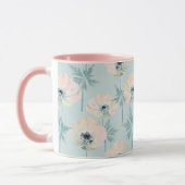 Delikate rosa Anemone. Tasse (Links)