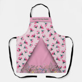 Delikate Rosa Blossom Garden Schürze (Vorderseite)