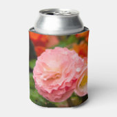 Delikate rosa Blume nach Regen Dosenkühler (Kanne Vorderseite)