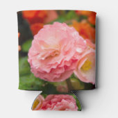 Delikate rosa Blume nach Regen Dosenkühler (Rückseite)