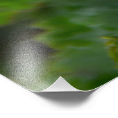 Delikate rosa Blume nach Regen Fotodruck (Ecke)