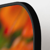 Delikate rosa Blume nach Regen Pickleball Schläger (Linke Seite)