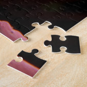 Delikate rosa Blume nach Regen Puzzle (Seite)