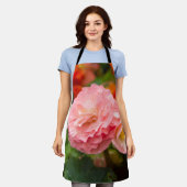 Delikate rosa Blume nach Regen Schürze (Getragen)