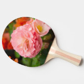 Delikate rosa Blume nach Regen Tischtennis Schläger (Seitenansicht)