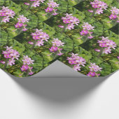 Delikate Rosa Frühlingssonne - Wildblumen Geschenkpapier (Ecke)