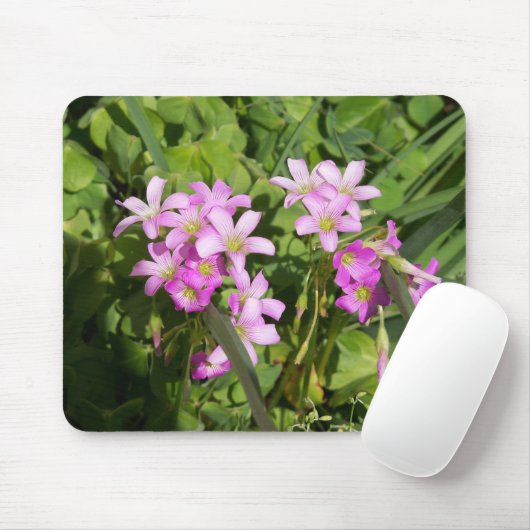 Delikate Rosa Frühlingssonne - Wildblumen Mousepad (Mit Mouse)
