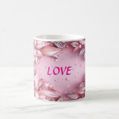 Delikate rosa Lilien Kaffeetasse (Mittel)