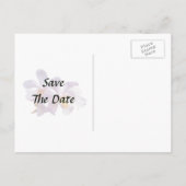 Delikate rosa Orchideen Rett tge Datum Ankündigungspostkarte (Rückseite)