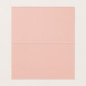 Delikate rosa Pinsel Blush Hochzeitstisch Platzkar (Innenseite Aufgefaltet)