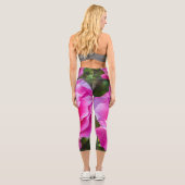 Delikate rosa Rosa Rose. Capri Leggings (Rückseite)