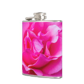 Delikate rosa Rosa Rose. Flachmann (Links)