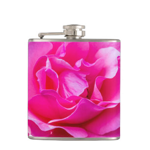 Delikate rosa Rosa Rose. Flachmann