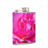 Delikate rosa Rosa Rose. Flachmann (Rechts)