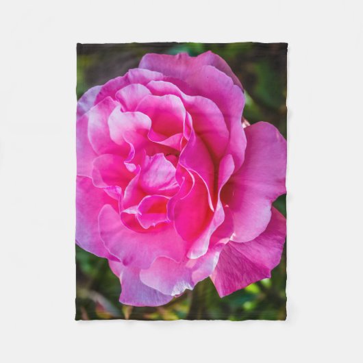 Delikate rosa Rosa Rose. Fleecedecke (Vorderseite)