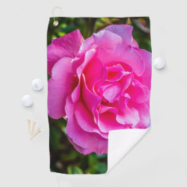 Delikate rosa Rosa Rose. Golfhandtuch