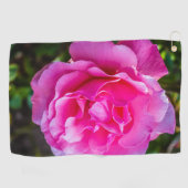 Delikate rosa Rosa Rose. Golfhandtuch (Horizontal)
