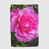 Delikate rosa Rosa Rose. Golfhandtuch (Vorderseite)