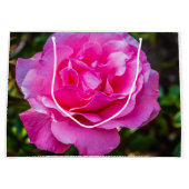 Delikate rosa Rosa Rose. Große Geschenktüte (Vorderseite)