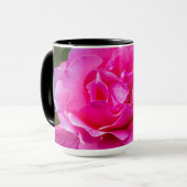 Delikate rosa Rosa Rose. Tasse (Vorderseite Links)