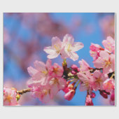 Delikate Rosa Sakura-Blume Geschenkpapier (Flach)