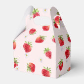 Delikate Rosa Wasserfarbe Erdbeere Erstgeburt Geschenkschachtel (Rückseite)