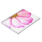Delikate Rosa Wilde Blume Notizblock (Linke Seite)