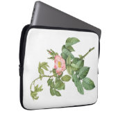 Delikate Rosa Wilde Rose Botanischer Laptop-Sieb Laptopschutzhülle (Vorne Rechts)