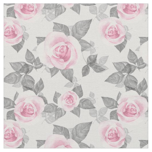 Delikate Rose 1 Stoff (Nahaufnahme)