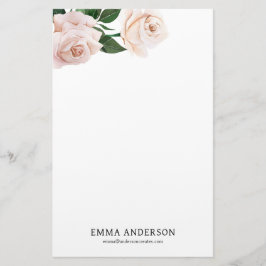 Delikate Rose Briefpapier