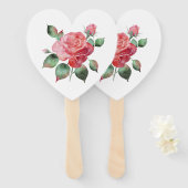 Delikate Rose Fächer (Vorne und Hinten)