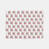 Delikate Rose Fleecedecke (Vorderseite (Horizontal))