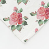 Delikate Rose Fleecedecke (Ecke)