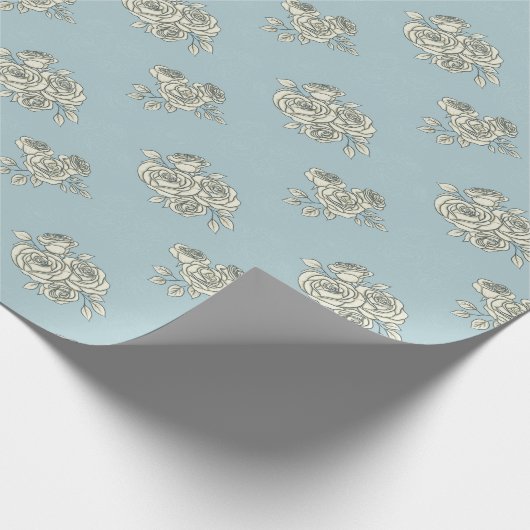 Delikate Rose Geschenkpapier (Ecke)