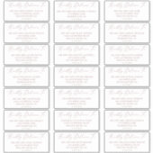 Delikate Rose Gold Guest Address Labels (Vorderseite)
